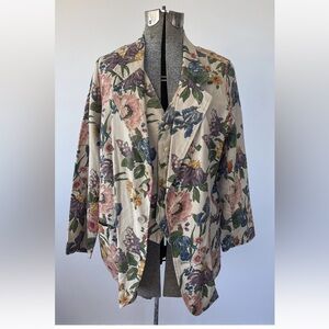 Ralph Lauren Blue Label Purple and Pink Floral Blazer Vest Set